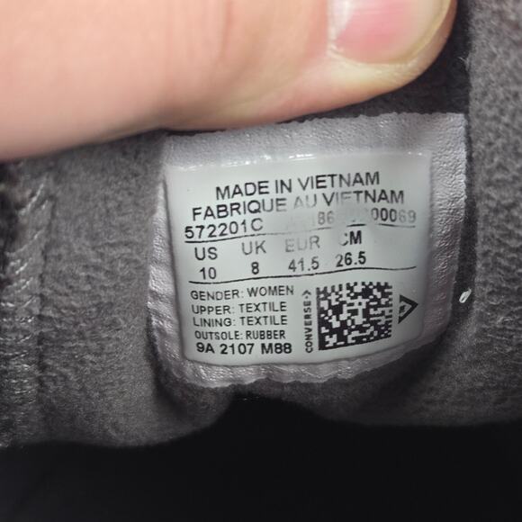 Converse CTAS Chuck Taylor All Star Platform Low Cozy Sherpa Mauve Y2K Womens 10 - Picture 12 of 12